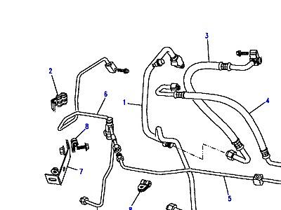 F01060 HOSES REAR UNDER BONNET  Discovery 1 (L25)