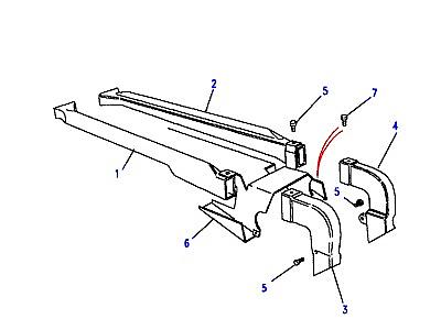 F03045 DUCTING REAR CONT.  Discovery 1 (L25)
