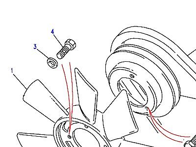 G02025 COOLING FAN & BELT  Discovery 1 (L25)