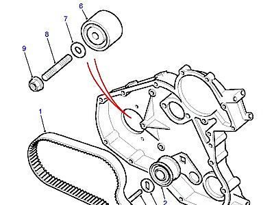 G03150 TIMING BELT & TENSIONER  Discovery 1 (L25)