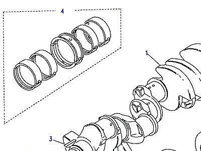 G04050 CRANKSHAFT & BEARINGS  Discovery 1 (L25)