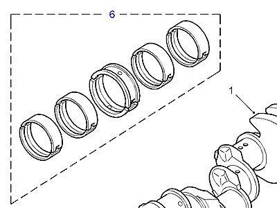 G05046 КОЛЕНЧ. ВАЛ И СОПУТСТВ.ЭЛЕМЕНТЫ  Discovery 1 (L25)
