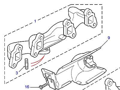 G05090 ВЫПУСКНОЙ КОЛЛЕКТОР  Discovery 1 (L25)