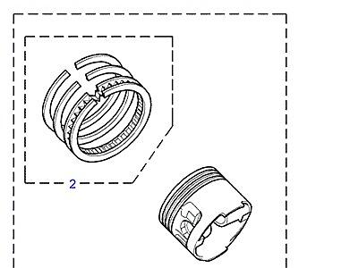 G05141 PISTON,CONNECTING ROD & BEARINGS  Discovery 1 (L25)