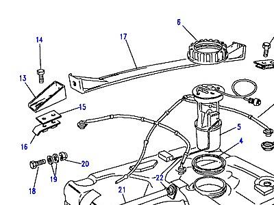 I01100 FUEL TANK PUMP AND MOUNTINGS  Discovery 1 (L25)
