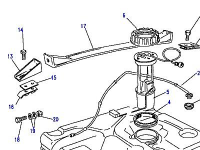 I01105 FUEL TANK SENDER AND MOUNTINGS  Discovery 1 (L25)