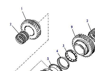 J03060 MAINSHAFT GEARS 1ST/2ND  Discovery 1 (L25)