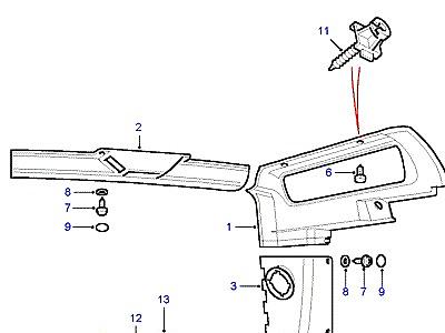 K01015 BODY TRIM REAR (CONT)  Discovery 1 (L25)