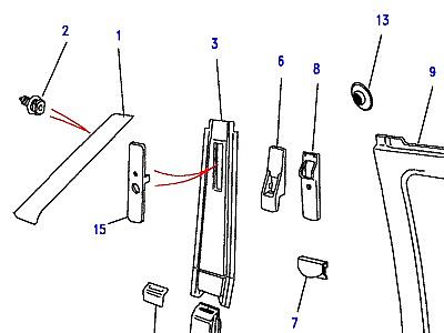 K01030 BODYSIDE TRIM FRONT  Discovery 1 (L25)