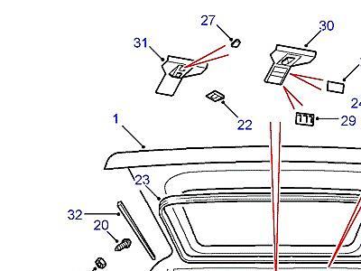 K01100 ОБШИВКА ПОТОЛКА  Discovery 1 (L25)