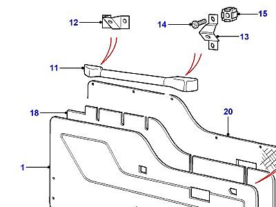 K01140 REAR END DOOR CASING (CONT)  Discovery 1 (L25)