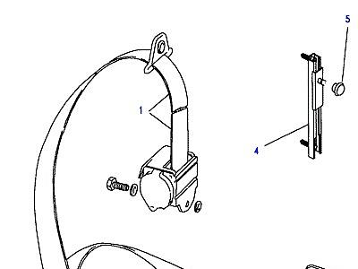 L01005 РЕМНИ БЕЗОПАСНОСТИ ПЕРЕДНИХ СИДЕНИЙ  Discovery 1 (L25)