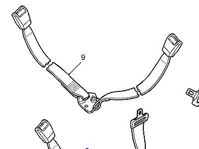 L01010 REAR SEAT BELT  Discovery 1 (L25)
