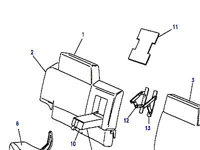 L02070 REAR-WITH ARMREST  Discovery 1 (L25)
