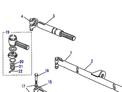 N01050 TRACK RODS & DAMPER  Discovery 1 (L25)