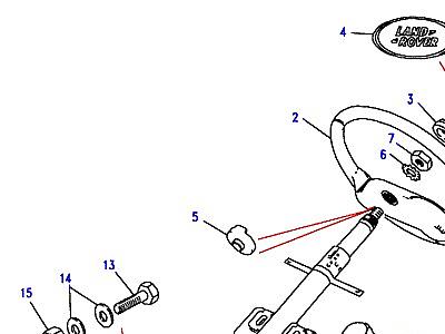 N02025 STEERING WHEEL & COLUMN  Discovery 1 (L25)
