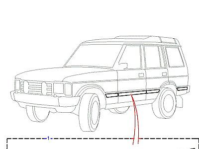 A01010 МОЛДИНГИ КУЗОВА  Discovery 2 (L50)