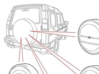 A01030 COVERS-SPARE WHEEL  Discovery 2 (L50)