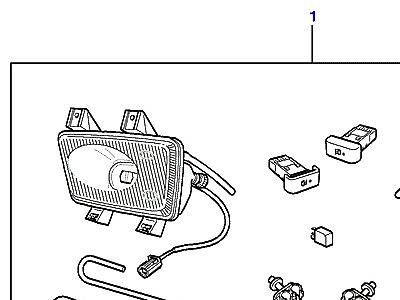 A01070 FOG LAMP KIT-FRONT  Discovery 2 (L50)