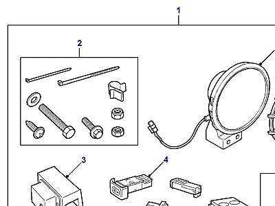 A01190 DRIVING LAMPS - ACCESSORY  Discovery 2 (L50)