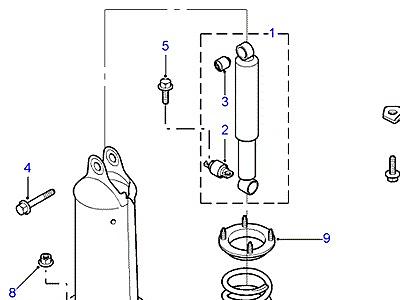 B04020 SHOCK ABSORBERS & SPRINGS  Discovery 2 (L50)
