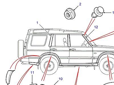 C01030 BODYSIDE FINISHERS  Discovery 2 (L50)