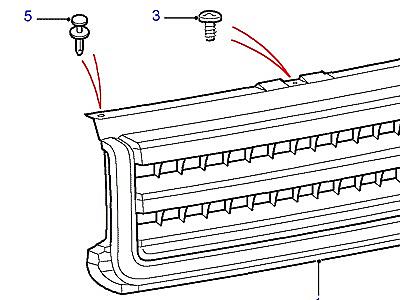 C01105 GRILLE PANEL & HEADLAMP FINISHERS  Discovery 2 (L50)