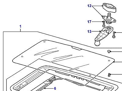 C01215 SUNROOF В СБОРЕ  Discovery 2 (L50)