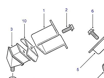 C02035 TRANSMISSION MOUNTS  Discovery 2 (L50)