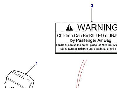 D01005 AIR BAG-SINGLE POINT SENSING  Discovery 2 (L50)