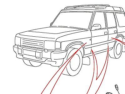 D03030 HARNESS-DOOR-FRONT & REAR  Discovery 2 (L50)