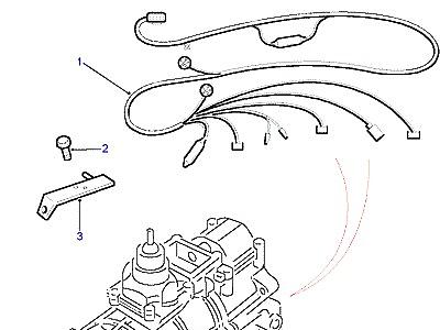 D03060 HARNESS- КОРОБКА ПЕРЕДАЧ  Discovery 2 (L50)