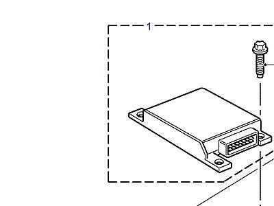 D04010 ECU-AIR BAG  Discovery 2 (L50)