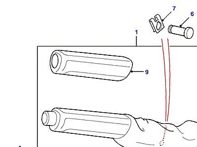 E03005 РУЧНОЙ ТОРМОЗ LEVER  Discovery 2 (L50)