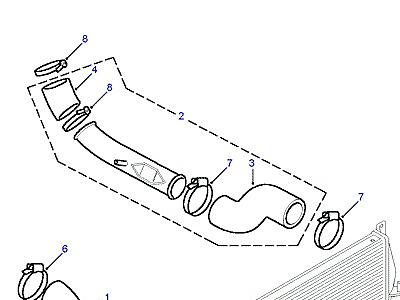 F02020 INTERCOOLER HOSES  Discovery 2 (L50)