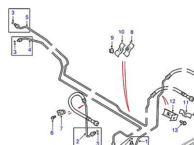 F02025 OIL COOLER HOSES  Discovery 2 (L50)