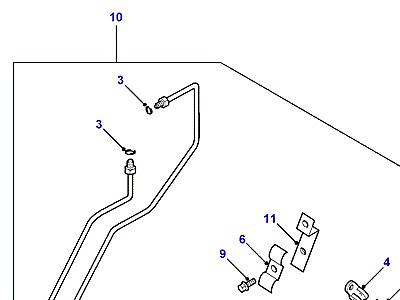 F02030 OIL COOLER PIPES  Discovery 2 (L50)
