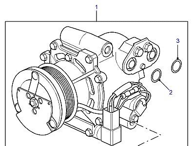 G01005 СИСТЕМА КОНДИЦИОНИРОВАНИЯ COMPRESSOR  Discovery 2 (L50)