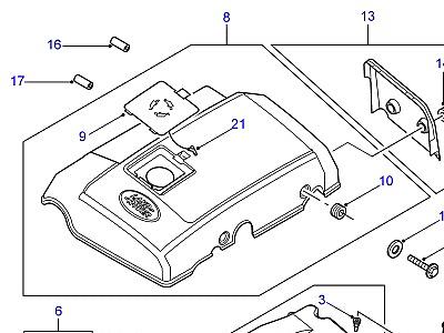 G01015 CAM COVER  Discovery 2 (L50)