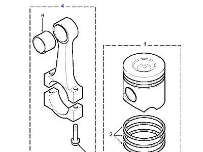 G01150 PISTON & RINGS  Discovery 2 (L50)