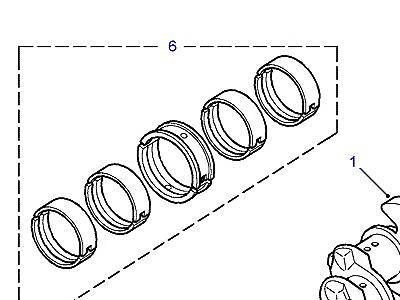 G02025 CRANKSHAFT & BEARINGS  Discovery 2 (L50)