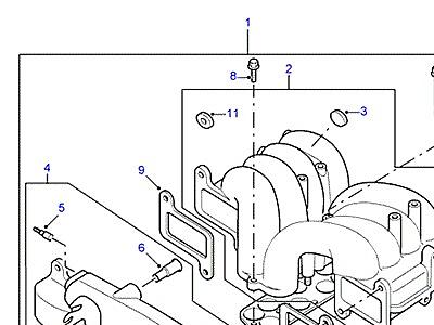 G02110 INLET MANIFOLD UPPER  Discovery 2 (L50)