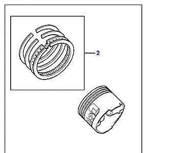 G02120 PISTON,CONNECTING ROD & BEARINGS  Discovery 2 (L50)