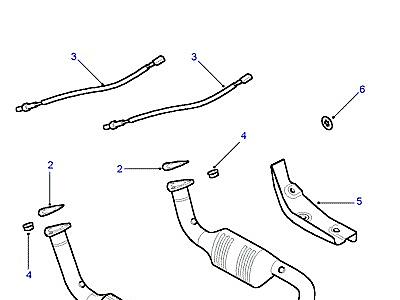 H02010 DOWNPIPE БЕНЗИН  Discovery 2 (L50)