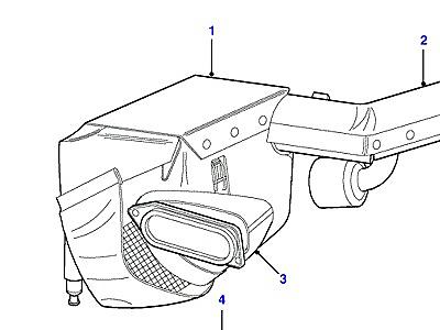 I02030 COLD AIR INTAKE-INDUCTION SYSTEM-GULF STATES ONLY  Discovery 2 (L50)