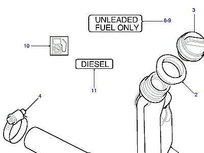 I02040 FUEL FILLER  Discovery 2 (L50)