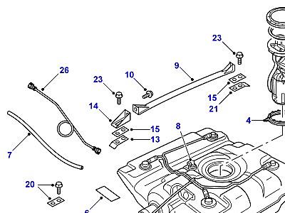 I02055 FUEL TANK PUMP AND MOUNTINGS  Discovery 2 (L50)