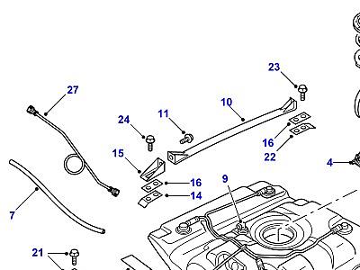 I02060 FUEL TANK PUMP AND MOUNTINGS  Discovery 2 (L50)