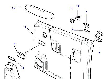 K01055 FRONT DOOR CASING  Discovery 2 (L50)
