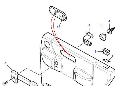 K01095 REAR SIDE DOOR CASING  Discovery 2 (L50)